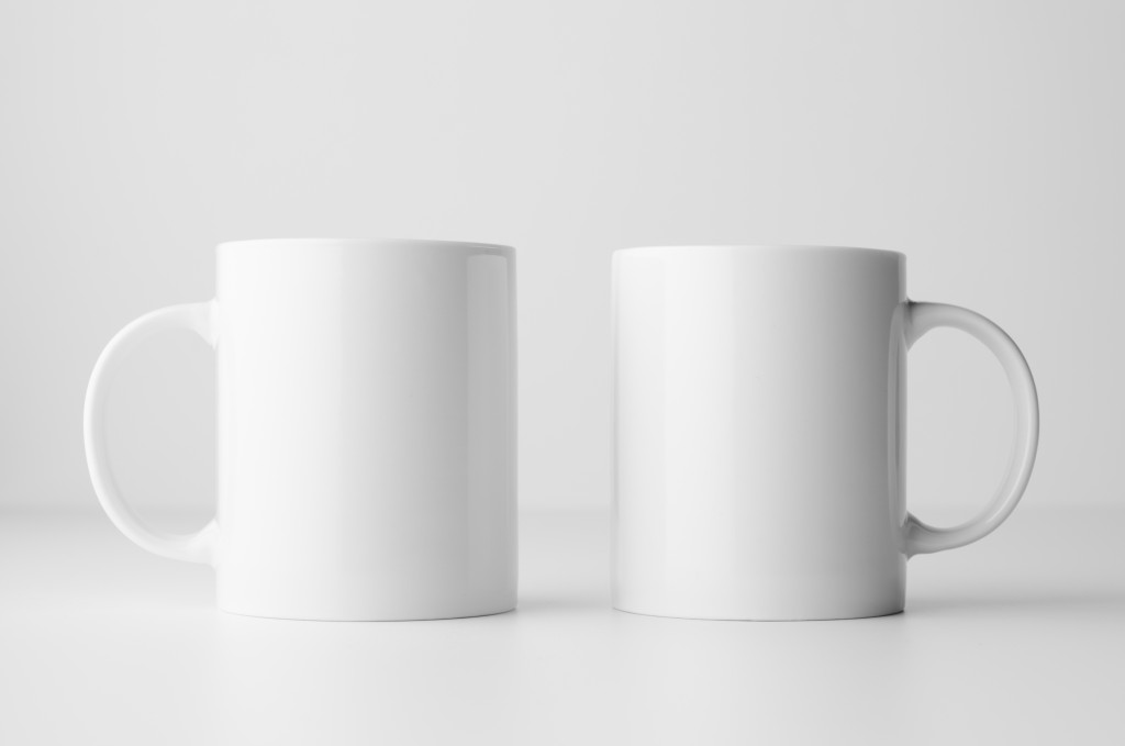 Blank customizable mugs