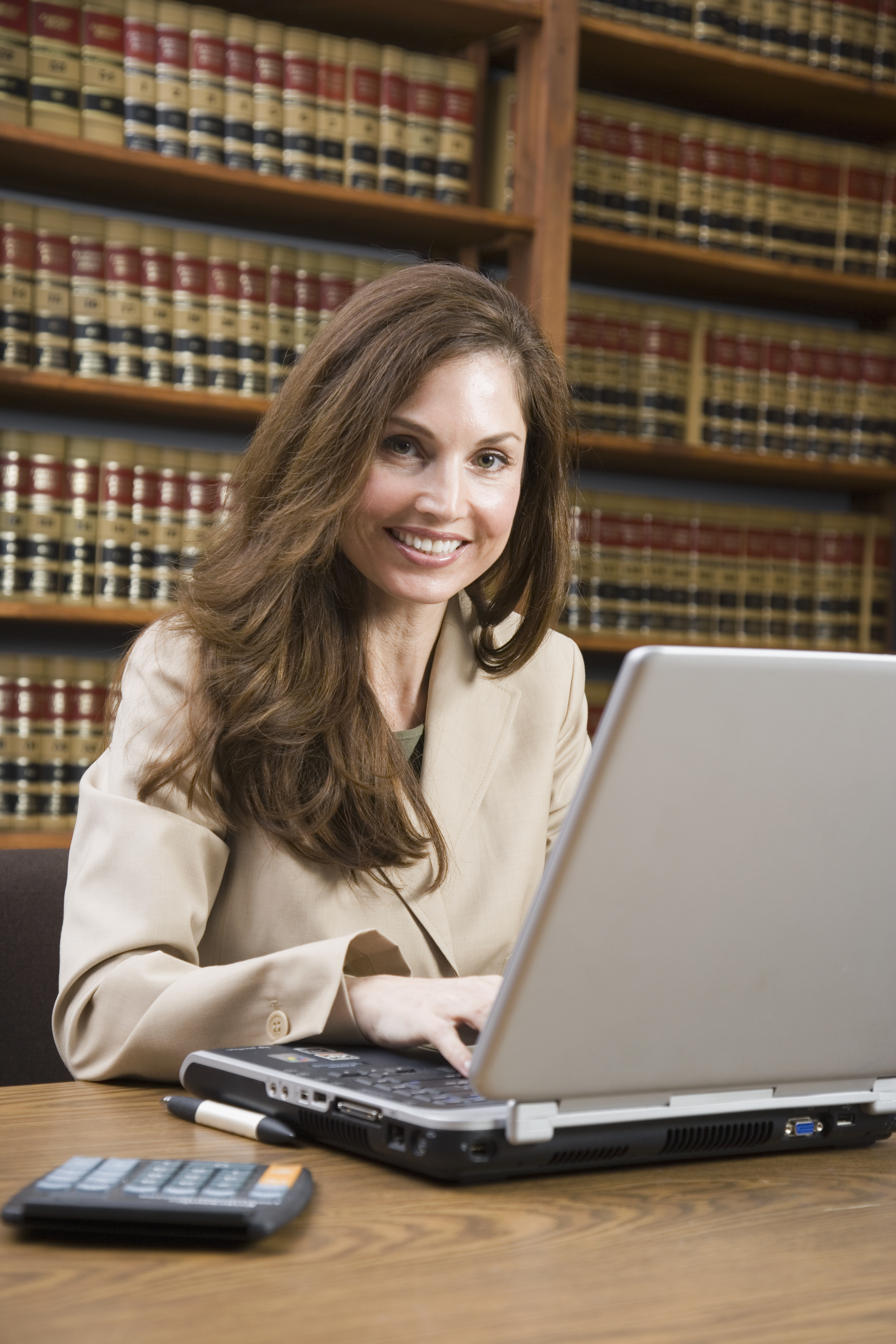 a paralegal working