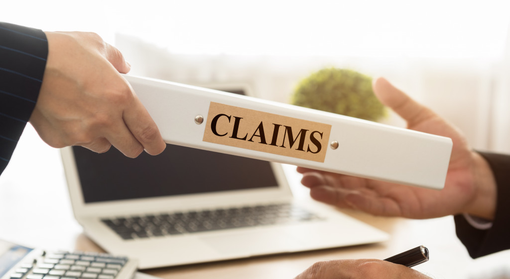 man receiving claims